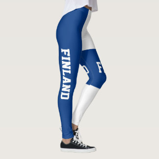 Nationale Flagge Finnlands anpassen Leggings
