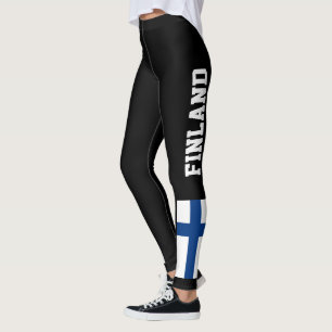 Nationale Flagge Finnlands anpassen Leggings