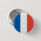 Nationale Flagge Frankreichs Button (Vorne & Hinten)