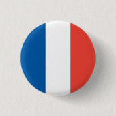 Nationale Flagge Frankreichs Button (Vorderseite)