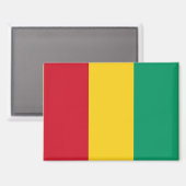 Nationale Flagge für das Rechteck der Guinea Magnet (Vorderseite/Rückseite)