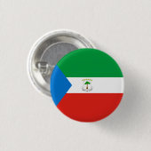 Nationale Flagge für die äquatoriale Guinea Button (Vorne & Hinten)