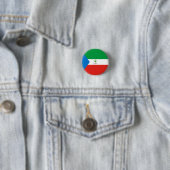 Nationale Flagge für die äquatoriale Guinea Button (Beispiel)