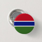 Nationale Flagge Gambias Button (Vorne & Hinten)