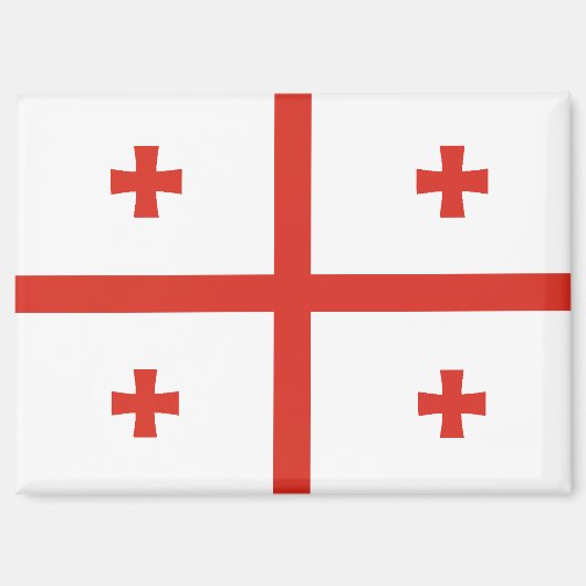 Nationale Flagge Georgiens Rektangle-Magnet Magnet (Vorderseite)