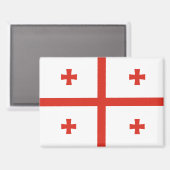 Nationale Flagge Georgiens Rektangle-Magnet Magnet (Vorderseite/Rückseite)