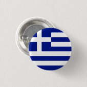 Nationale Flagge Griechenlands Button (Vorne & Hinten)