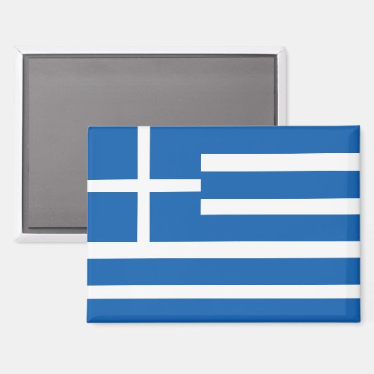 Nationale Flagge Griechenlands Rektangle-Magnet Magnet (Vorderseite/Rückseite)