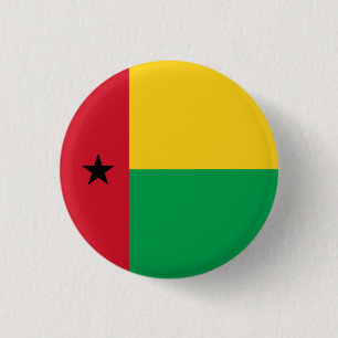 Nationale Flagge Guinea-Bissau Button