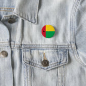 Nationale Flagge Guinea-Bissau Button (Beispiel)