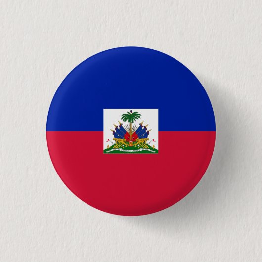 Nationale Flagge Haitis Button (Vorderseite)