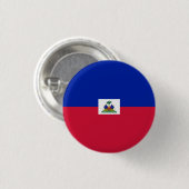 Nationale Flagge Haitis Button (Vorne & Hinten)