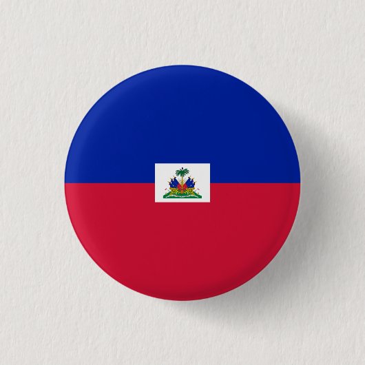 Nationale Flagge Haitis Button (Vorderseite)