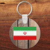 Nationale Flagge Irans Schlüsselanhänger (Vorderseite)