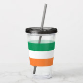 Nationale Flagge Irlands, irischer Standard, Banne Acryltrinkbecher (Rückseite)