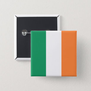 Nationale Flagge Irlands, irischer Standard, Banne Button