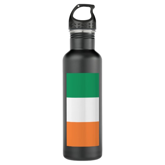 Nationale Flagge Irlands, irischer Standard, Banne Edelstahlflasche (Vorderseite)