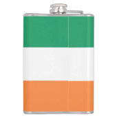 Nationale Flagge Irlands, irischer Standard, Banne Flachmann (Rückseite)