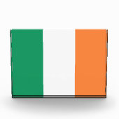 Nationale Flagge Irlands, irischer Standard, Banne Fotoblock (Vorderseite)