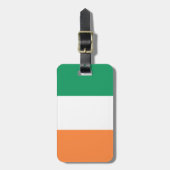 Nationale Flagge Irlands, irischer Standard, Banne Gepäckanhänger (Vorderseite vertikal)
