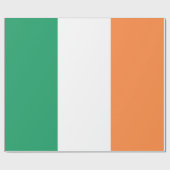 Nationale Flagge Irlands, irischer Standard, Banne Geschenkpapier (Flach)