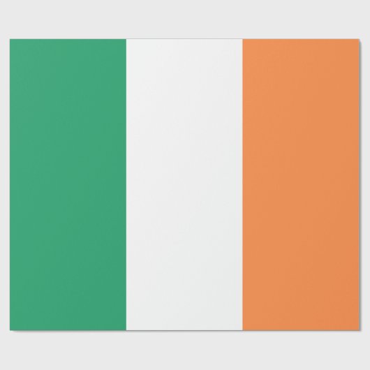Nationale Flagge Irlands, irischer Standard, Banne Geschenkpapier (Flach)