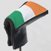 Nationale Flagge Irlands, irischer Standard, Banne Golf Headcover (3/4 Vorderseite)