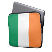 Nationale Flagge Irlands, irischer Standard, Banne Laptopschutzhülle (Vorderseite Links)
