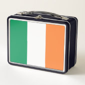 Nationale Flagge Irlands, irischer Standard, Banne Metall Brotdose (Vorderseite)
