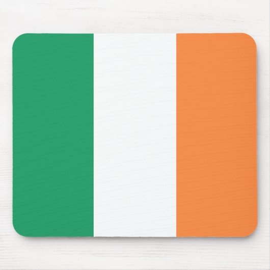 Nationale Flagge Irlands, irischer Standard, Banne Mousepad (Vorne)