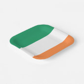 Nationale Flagge Irlands, irischer Standard, Banne Pappteller (Gewinkelt)