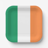 Nationale Flagge Irlands, irischer Standard, Banne Pappteller (Vorderseite)