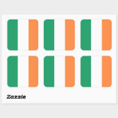 Nationale Flagge Irlands, irischer Standard, Banne Quadratischer Aufkleber (Blatt)