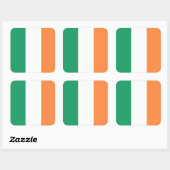 Nationale Flagge Irlands, irischer Standard, Banne Quadratischer Aufkleber (Blatt)