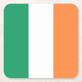 Nationale Flagge Irlands, irischer Standard, Banne Rechteckiger Pappuntersetzer (Vorderseite)