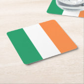 Nationale Flagge Irlands, irischer Standard, Banne Rechteckiger Pappuntersetzer (angewinkelt)