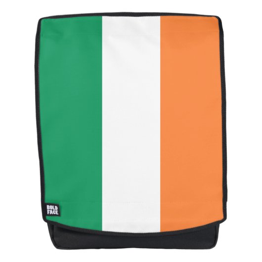 Nationale Flagge Irlands, irischer Standard, Banne Rucksack (Vorderseite)