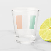 Nationale Flagge Irlands, irischer Standard, Banne Schnapsglas (Rückseite)