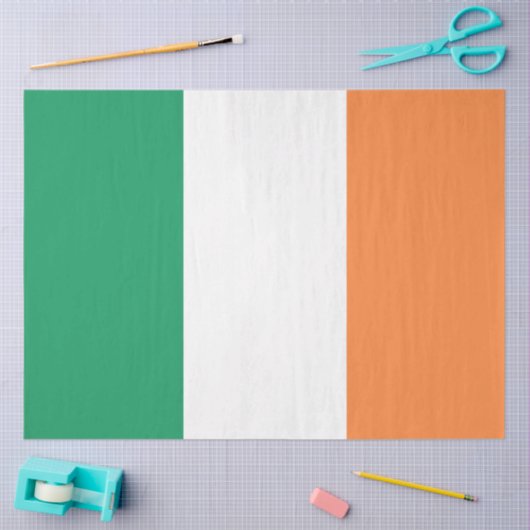 Nationale Flagge Irlands, irischer Standard, Banne Seidenpapier (Basteln)