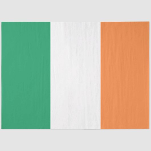 Nationale Flagge Irlands, irischer Standard, Banne Seidenpapier (Vorderseite)