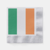 Nationale Flagge Irlands, irischer Standard, Banne Serviette (Vorderseite)