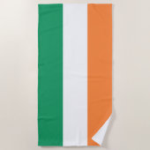 Nationale Flagge Irlands, irischer Standard, Banne Strandtuch (Vorderseite)