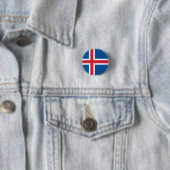 Nationale Flagge Islands Button (Beispiel)