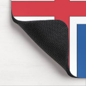 Nationale Flagge Islands Mousepad (Ecke)
