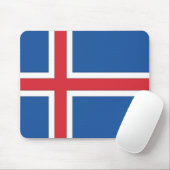 Nationale Flagge Islands Mousepad (Mit Mouse)