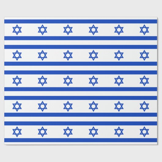 Nationale Flagge Israels - Authentische Fassung Geschenkpapier (Flach)