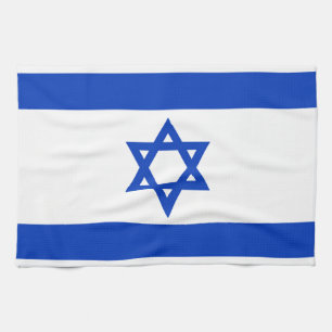 Nationale Flagge Israels - Authentische Fassung Geschirrtuch