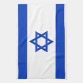 Nationale Flagge Israels - Authentische Fassung Geschirrtuch (Vertikal)