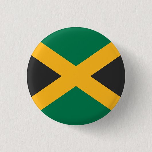 Nationale Flagge Jamaikas Button (Vorderseite)