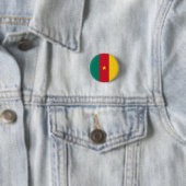Nationale Flagge Kameruns Button (Beispiel)